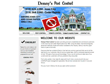 Tablet Screenshot of dennyspestcontrol.com